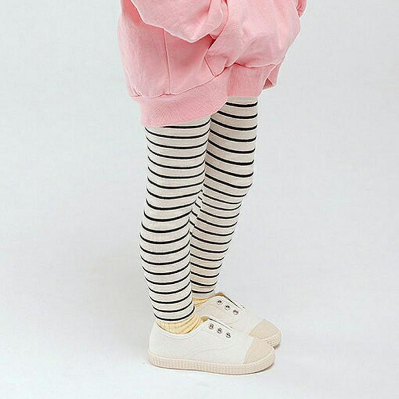 【新作10%OFF】ボーダーレギンス・u04925 キッズ【3~8才】【pt】【レギンス ボーダー 柄 パンツ ズボン ボトムス