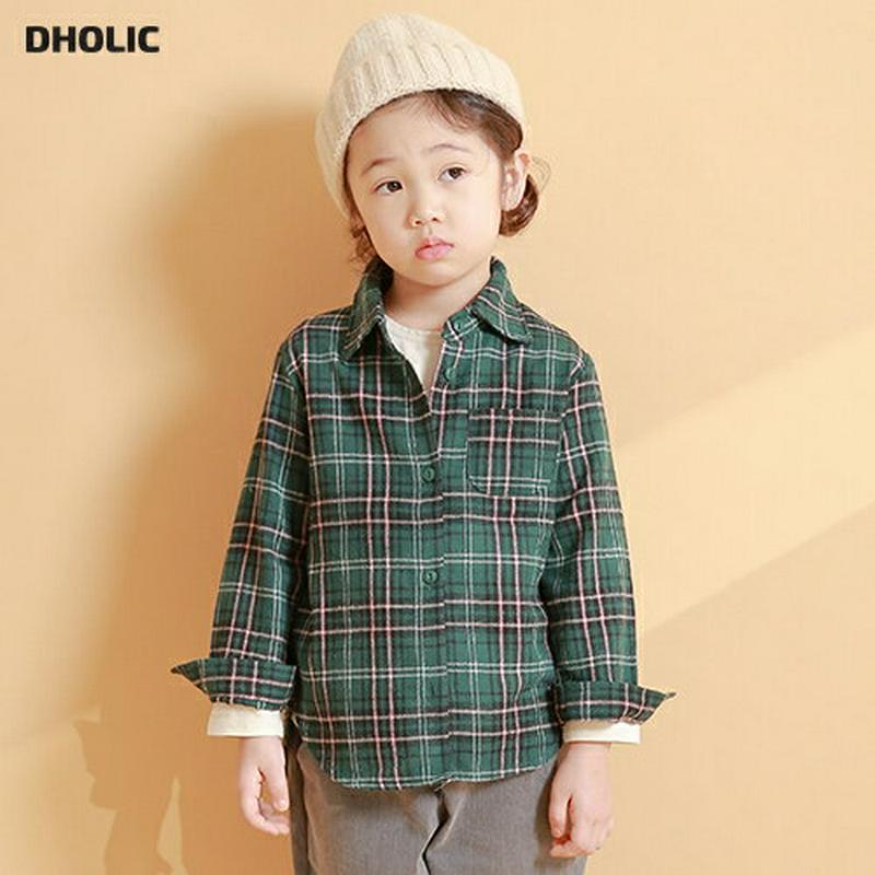 【新作10%OFF】ワンポケットチェックシャツ・u04975 キッズ【3~8才】【tops】【トップス シャツ チェックシャツ 