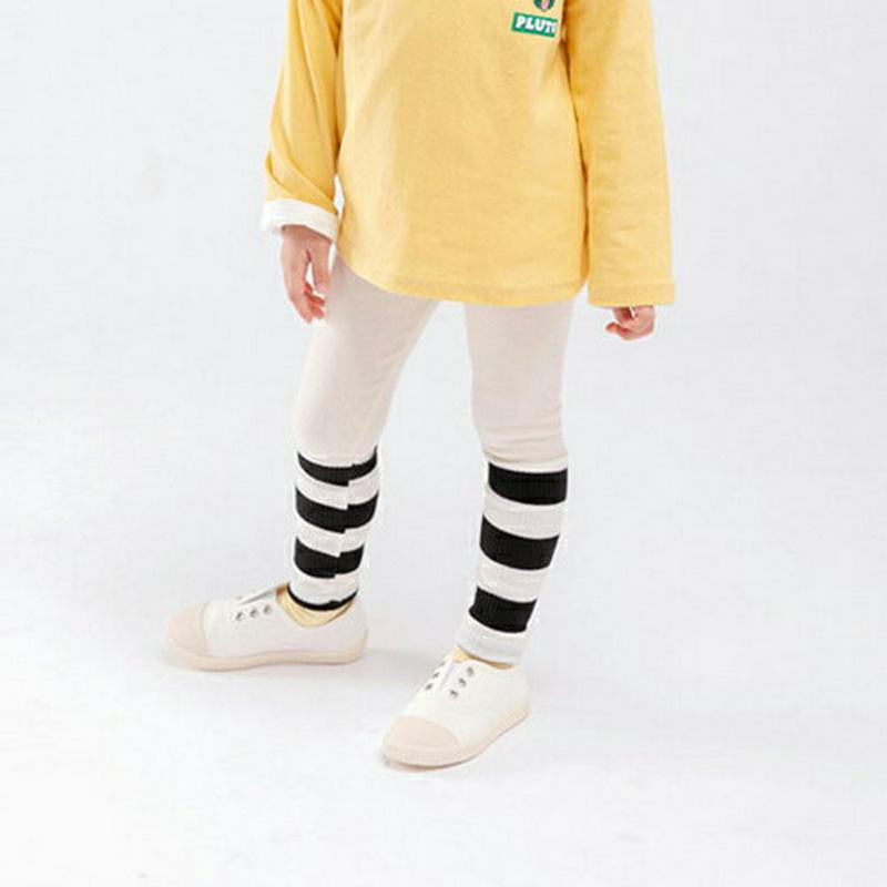 【新作10%OFF】ボーダー配色レギンス・u04921 キッズ【3~8才】【pt】【レギンス パンツ ズボン ボトムス 配色 ボ