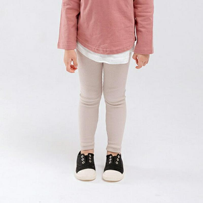 【新作10%OFF】5COLORSリブレギンス・u04927 キッズ【3~8才】【pt】【パンツ ズボン ボトムス レギンス リ