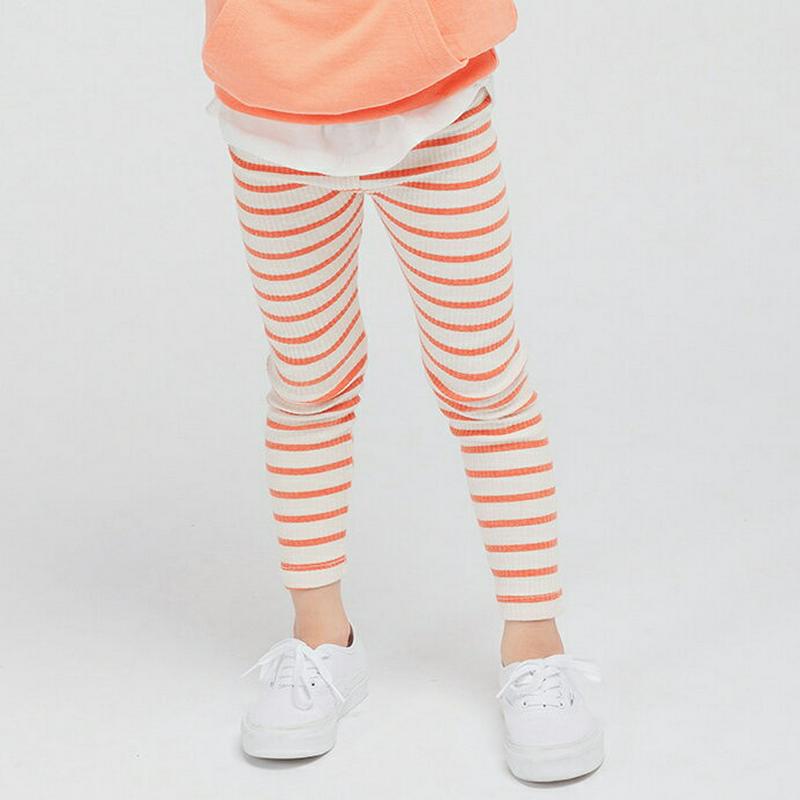 【新作10%OFF】ボーダーリブレギンス・u04947 キッズ【3~8才】【pt】【レギンス パンツ ズボン ボトムス リブ リ