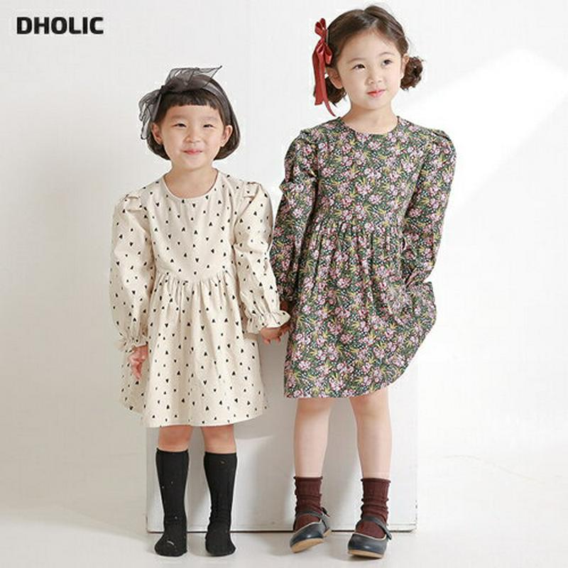 【新作10%OFF】2TYPEボリュームスリーブワンピース・u04971 キッズ【3~8才】【ops】【ワンピース ミディ丈 ミ