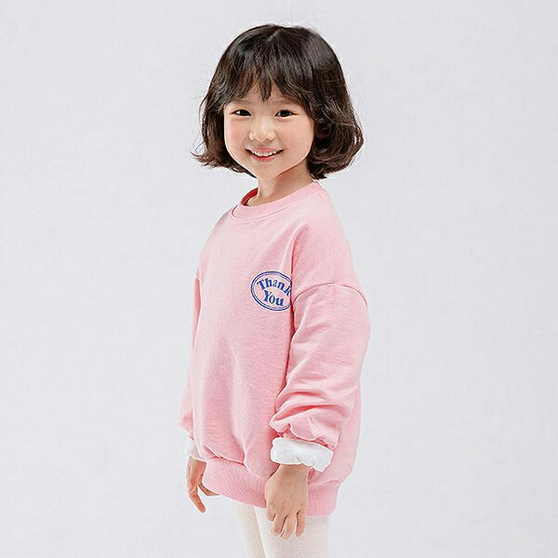 【新作10%OFF】THANK YOUバックプリントスウェット・u04931 キッズ【3~8才】【tops】【トップス スウェッ