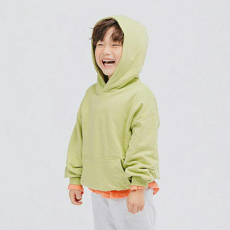 【新作10%OFF】11COLORSマフポケットフーディ・u04915 キッズ【3~8才】【tops】【トップス パーカー フー