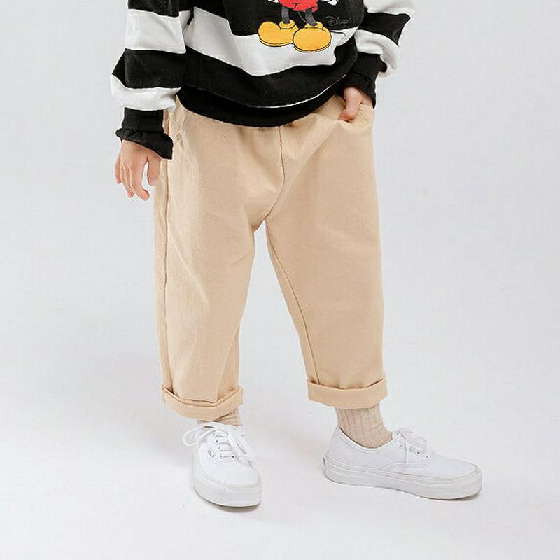 【新作10%OFF】コットンテーパードパンツ・u04949 キッズ【3~8才】【pt】【パンツ ズボン ボトムス コットンパンツ