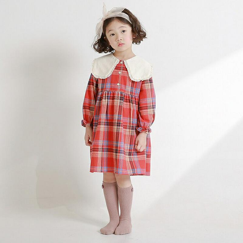 【新作10%OFF】レースヘムワイドカラーワンピース・u04973 キッズ【3~8才】【ops】【ワンピース ミディ丈 ミディワ