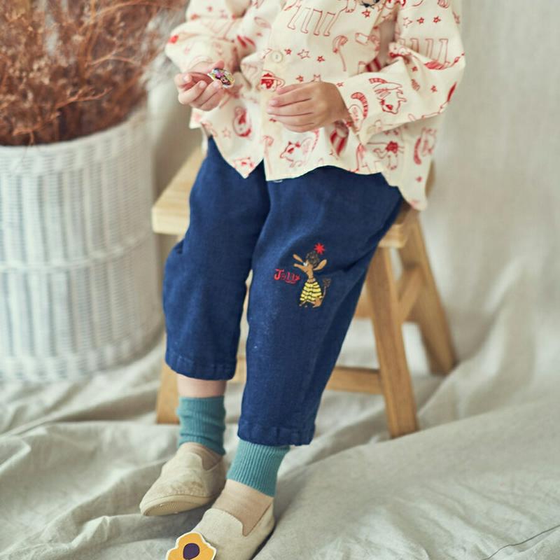 【新作10%OFF】ドッグパッチポイントパンツ・u04963 キッズ【3~8才】【pt】【ボトムズ パンツ ズボン パッチ いぬ