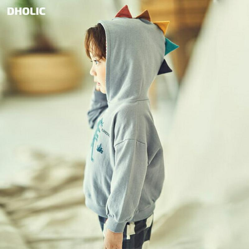 【新作10%OFF】ダイナソープリントフーディ・u04953 キッズ【3~8才】【tops】【フーディー フード トップス パー