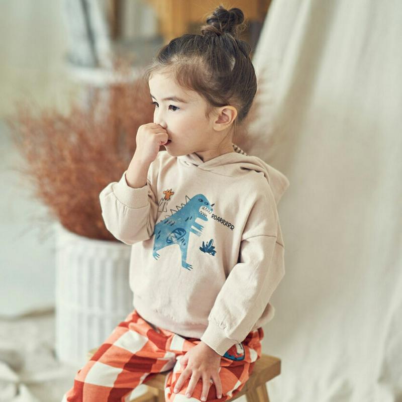 【新作10%OFF】ダイナソープリントフーディ・u04953 キッズ【3~8才】【tops】【フーディー フード トップス パー