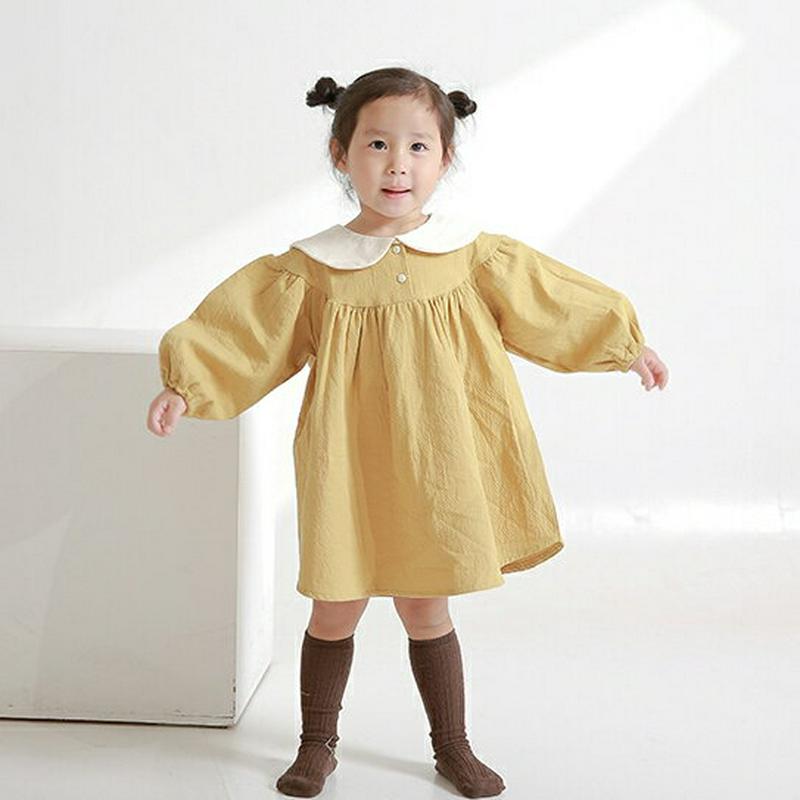 【新作10%OFF】ラビットラウンドカラーワンピース・u04984 キッズ【3~8才】【ops】【ワンピース ミニ ミニワンピー