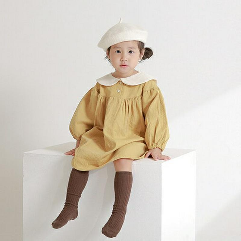 【新作10%OFF】ラビットラウンドカラーワンピース・u04984 キッズ【3~8才】【ops】【ワンピース ミニ ミニワンピー