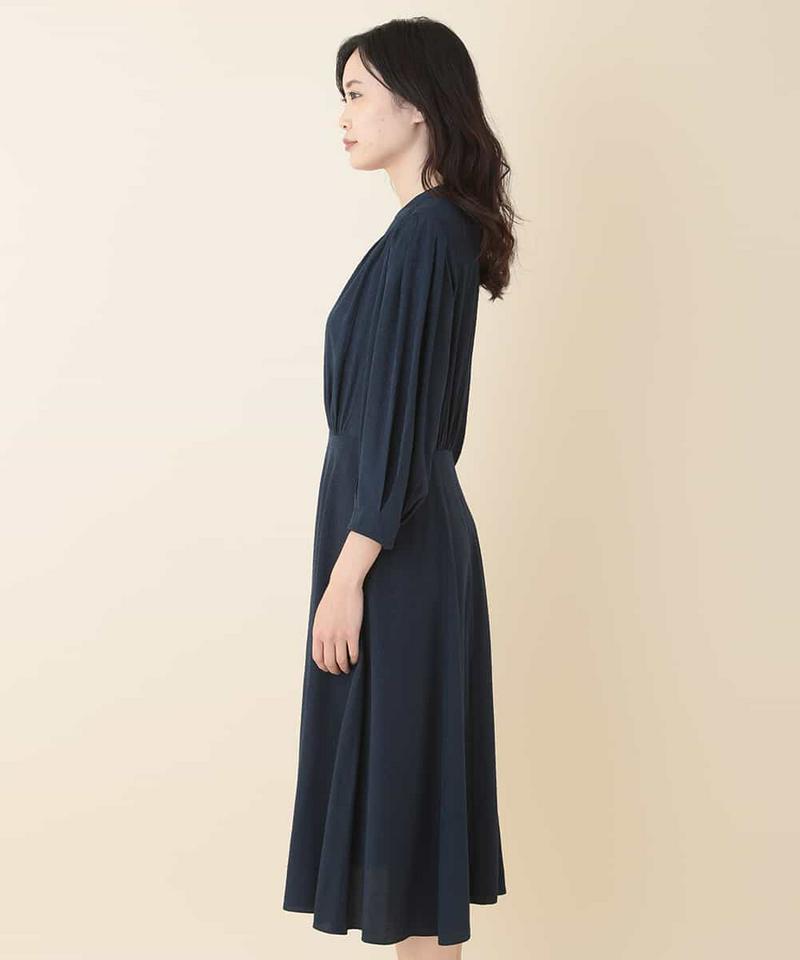 【ドラマ着用】カットネックドットワンピース 