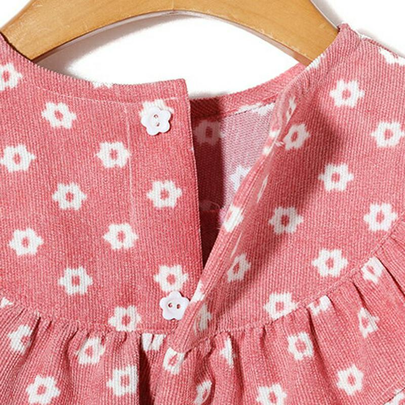 フラワーフリルブラウス・p005040 キッズ【3~8才】【bl】【トップス ブラウス ロングスリーブ 長袖 ラウンドネック 花柄 フラワー フリル ガーリー かわいい 女の子 韓国 韓国子供服 子供 こども 子供服 こども服】【KIDS】