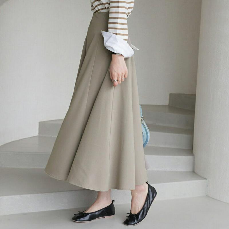 【新作10%OFF】フレアスカート・全2色・t63795 レディース【sk】【韓国 ファッション スカート ロングスカート フレ