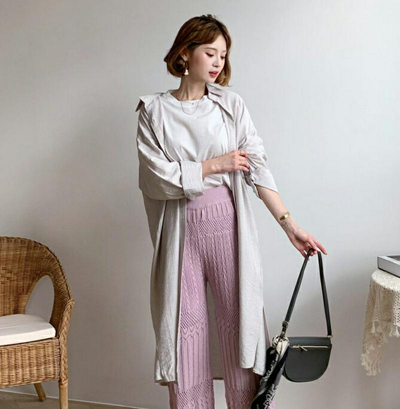 【全商品10%OFF】スリットシャツワンピース・全4色・t60799 レディース【ops】【韓国 ファッション ワンピース ロン