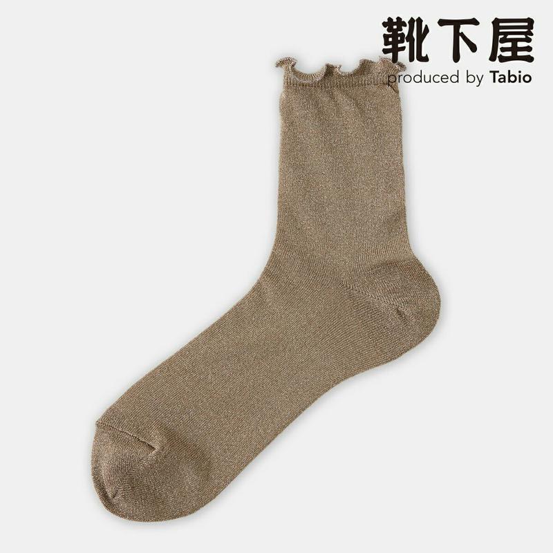 【あす楽】 50%OFF 【靴下屋】 メロウ透けラメソックス / 靴下 タビオ Tabio くつ下 クルー レディース 日本製 2112sl