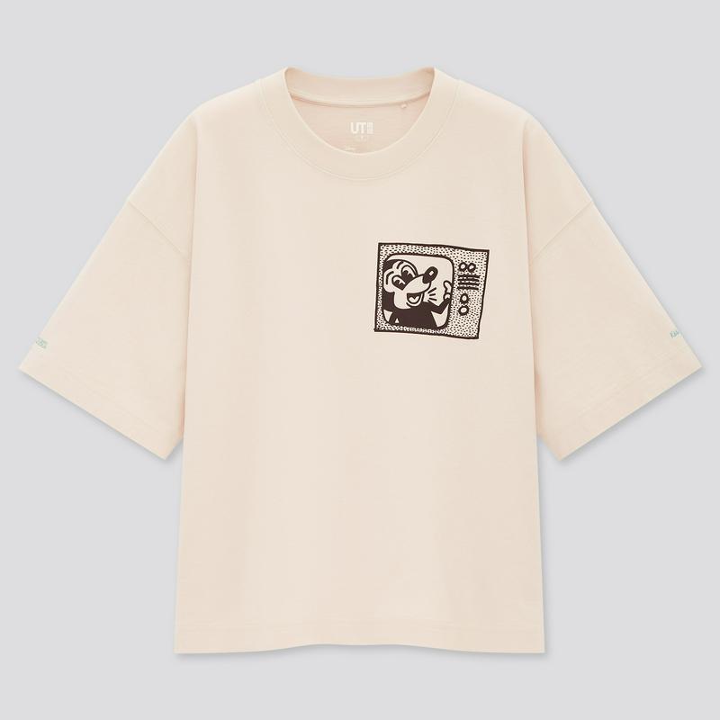 ミッキーマウス × キース・へリング UT グラフィックTシャツ（半袖・オーバーサイズフィット）