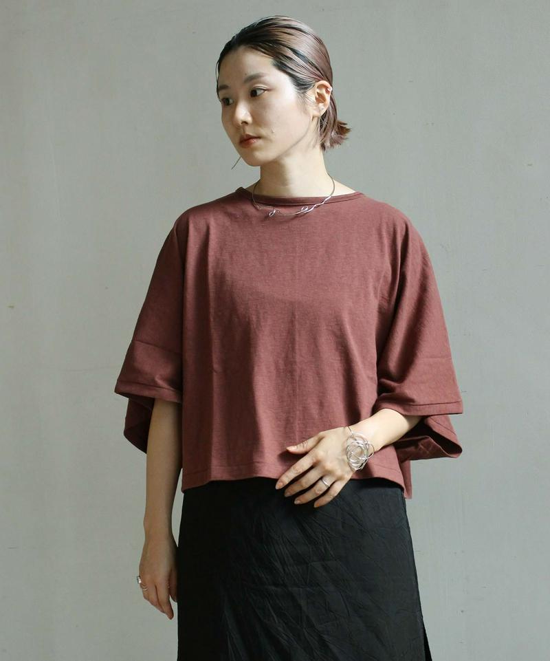 18.5/-ジンバブエ天竺　キモノスリーブTシャツ（nitca）