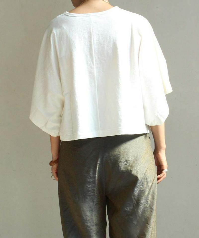 18.5/-ジンバブエ天竺　キモノスリーブTシャツ（nitca）