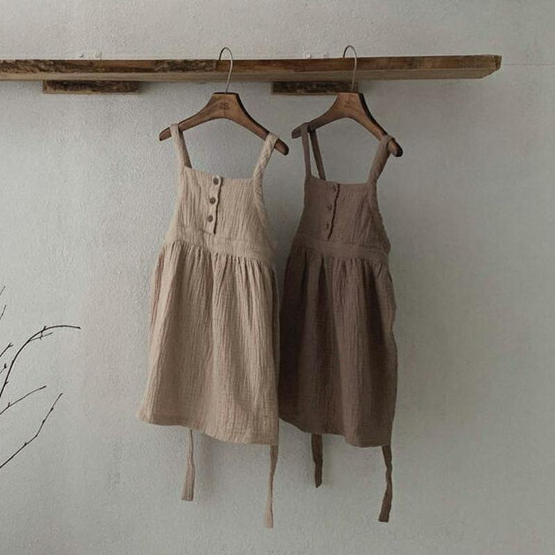 【新作10%OFF】サイドストラップリンクルノースリワンピース・u05176 キッズ【3~8才】【ops】【ワンピース ミニワン