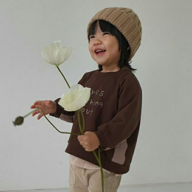 【新作10%OFF】レタリングコントラストスウェット・u05161 キッズ【3~8才】【tops】【トップス スウェット 長袖 