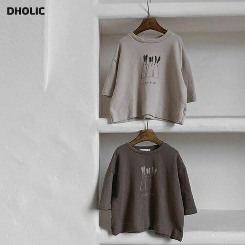 【新作10%OFF】rabbit長袖Tシャツ・u05192 キッズ【3~8才】【tops】【トップス Tシャツ 長袖 ロンT ゆ