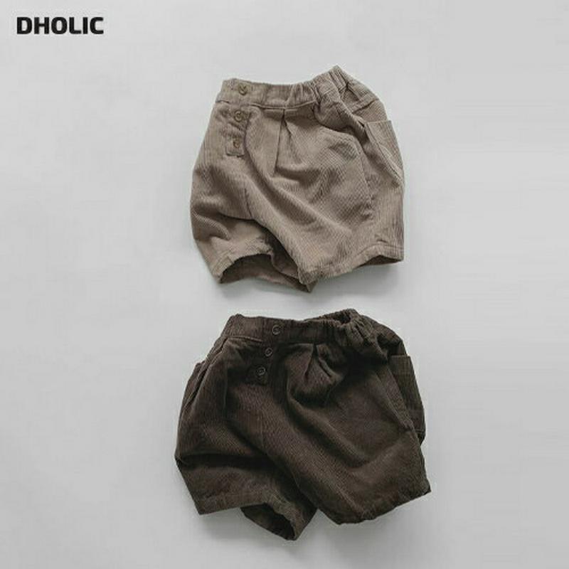 【新作10%OFF】ボタンコーデュロイショートパンツ・u05193 キッズ【3~8才】【pt】【パンツ ズボン ボトムス パンツ