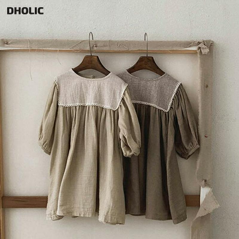 【新作10%OFF】レースボックスパフワンピース・u05207 キッズ【3~8才】【ops】【ワンピース ミディ丈 ミディワンピ