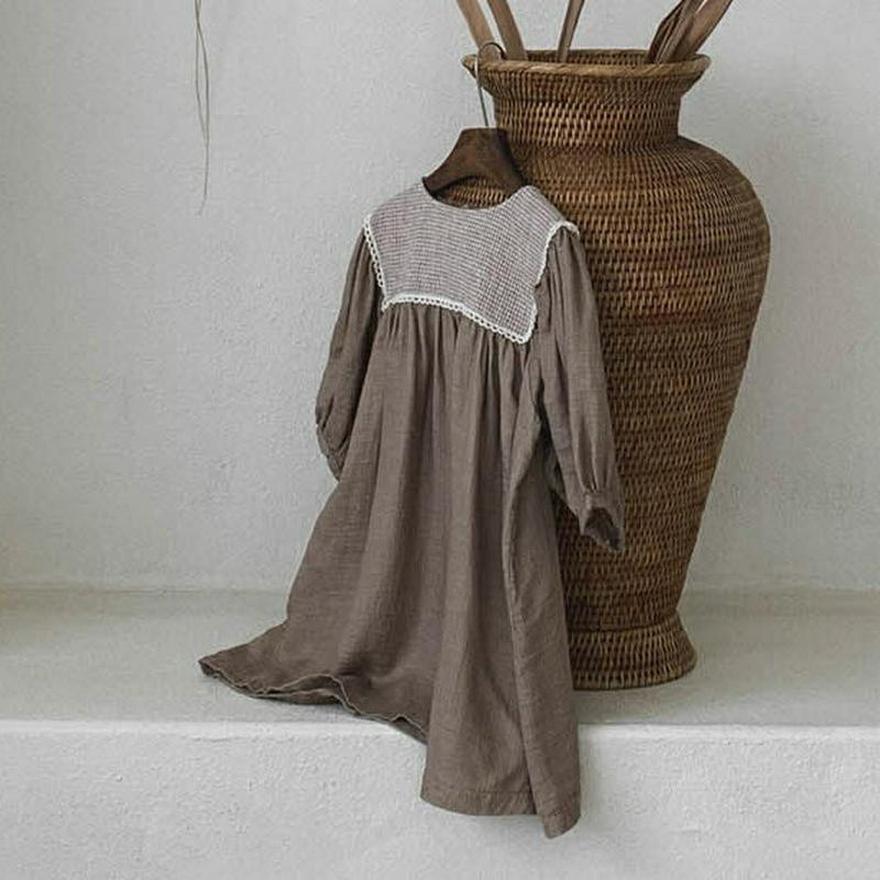 【新作10%OFF】レースボックスパフワンピース・u05207 キッズ【3~8才】【ops】【ワンピース ミディ丈 ミディワンピ