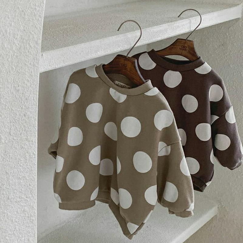 【新作10%OFF】コインドットパターンスウェット・u05182 キッズ【3~8才】【tops】【トップス スウェット トレーナ