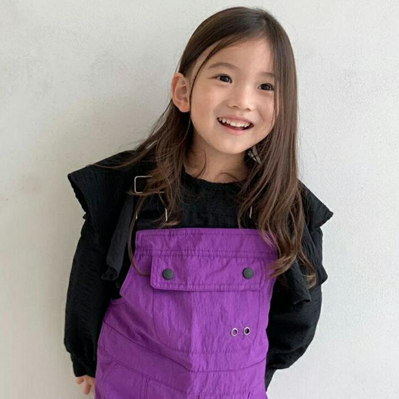 【新作10%OFF】ショルダーラッフルレースラインブラウス・u05097 キッズ【3~8才】【bl】【トップス ブラウス ロング