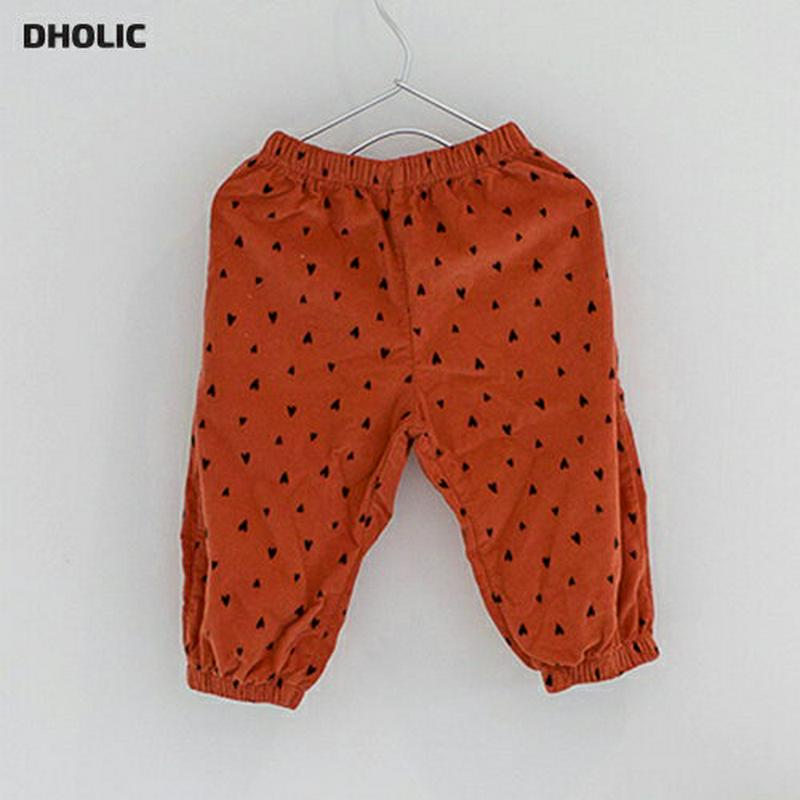 【新作10%OFF】コーデュロイハート柄パンツ・u05132 キッズ【3~8才】【pt】【ボトムズ パンツ ズボン ロングパンツ