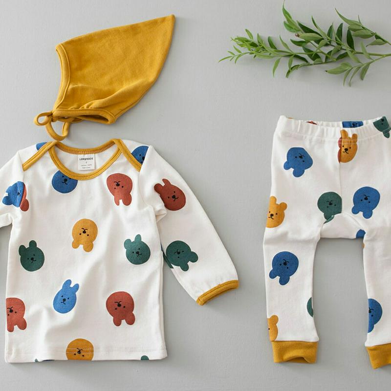 【新作10%OFF】帽子付Rabbit Bear上下SET・u05164 キッズ【0~2才】【set】【セットアップ セット s