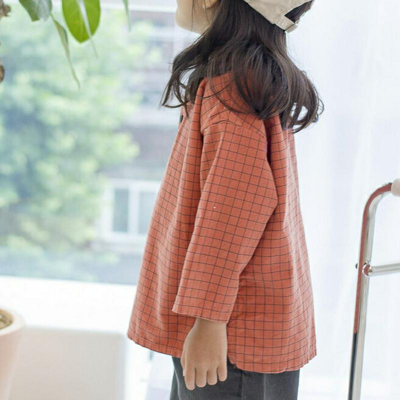 【新作10%OFF】グラフチェックコーデュロイTシャツ・u05137 キッズ【3~8才】【tops】【トップス Tシャツ 長袖 