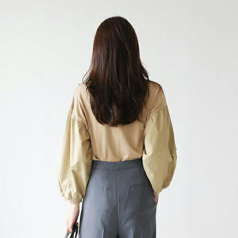 【新作10%OFF】コットンパフTシャツ・全3色・b63824 レディース【tops】【トップス Tシャツ パフスリーブ コット