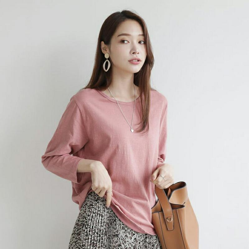 【新作10%OFF】7分丈ラウンドヘムTシャツ・全5色・b63884 レディース【tops】【トップス Tシャツ 七分丈 七分袖