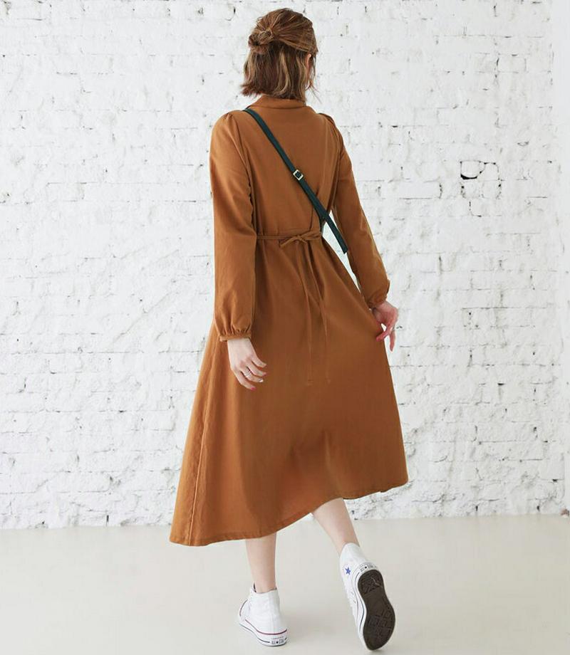 【新作10%OFF】ボタン開襟ワンピース・全4色・t60602 レディース【ops】【韓国 ファッション ワンピース ロングワン