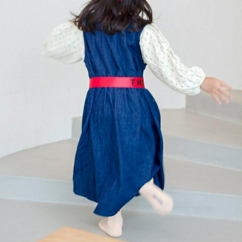 【新作10%OFF】スリーブレスデニムワンピース・u05105 キッズ【3~8才】【ops】【ワンピース ロング ロングワンピー