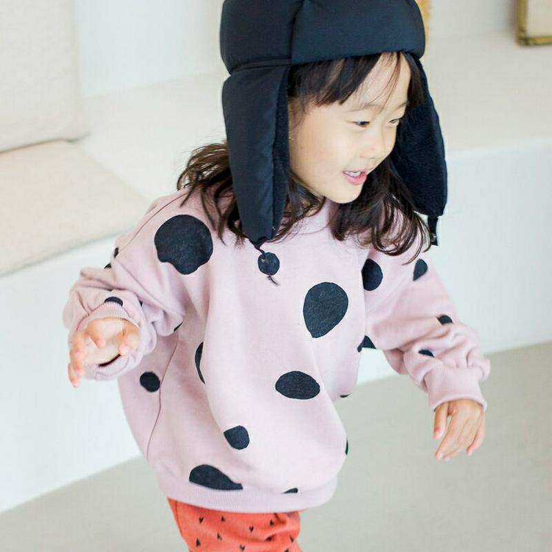 【新作10%OFF】マルチドットスウェット・u05123 キッズ【3~8才】【tops】【トップス スウェット トレーナー 長袖