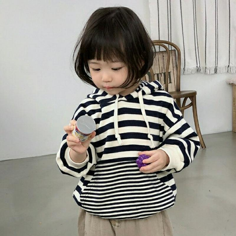 【新作10%OFF】ミックスボーダーフーディ・u05057 キッズ【3~8才】【tops】【トップス フーディ フード ボーダー
