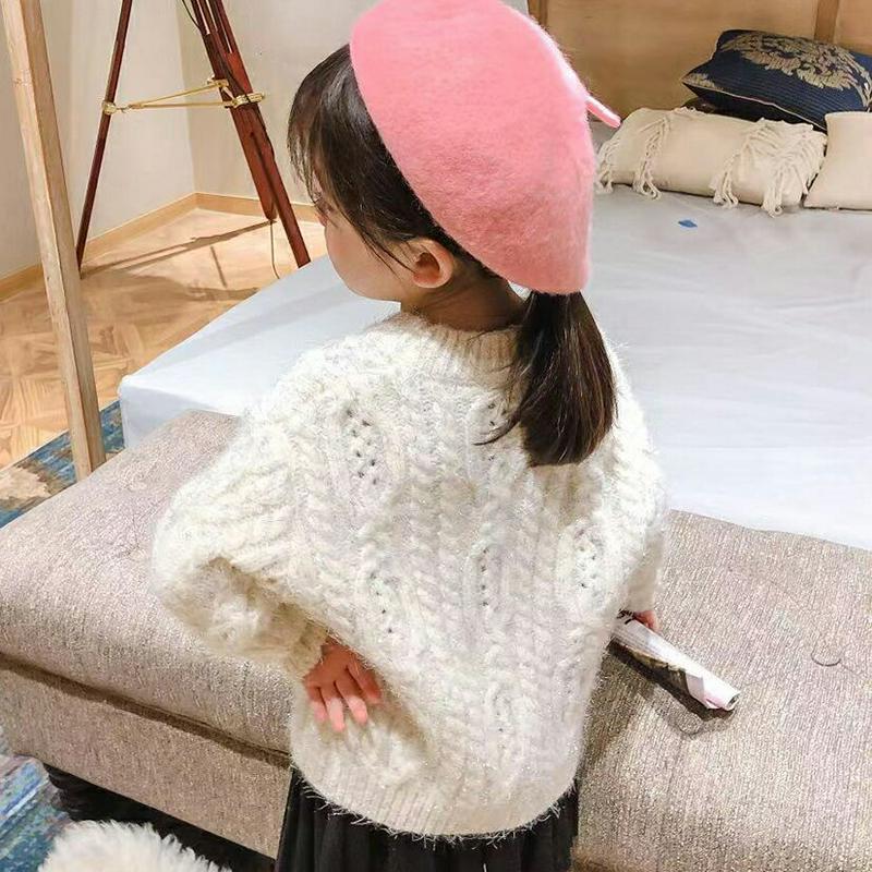 【新作10%OFF】グリッターケーブルニット・u05049 キッズ【3~8才】【tops】【トップス ニット ニットトップス ケ