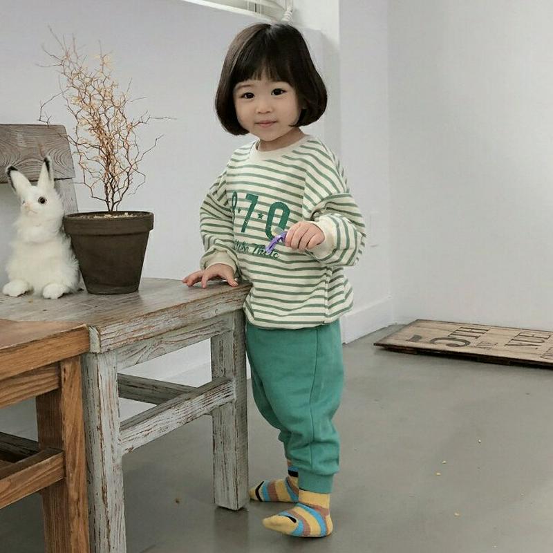 【新作10%OFF】1870ボーダースウェット上下SET・u05047 キッズ【3~8才】【set】【セットアップ セット se