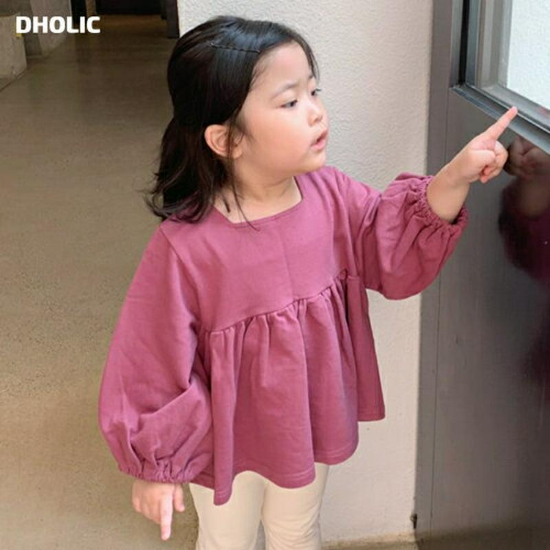 【新作10%OFF】スクエアネックフレアTシャツ・u05150 キッズ【3~8才】【tops】【トップス Tシャツ 長袖 ロング