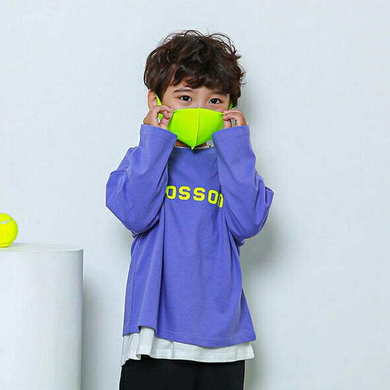 【新作10%OFF】スマイルフラワー長袖Tシャツ・u05029 キッズ【3~8才】【tops】【トップス Tシャツ ロングスリー