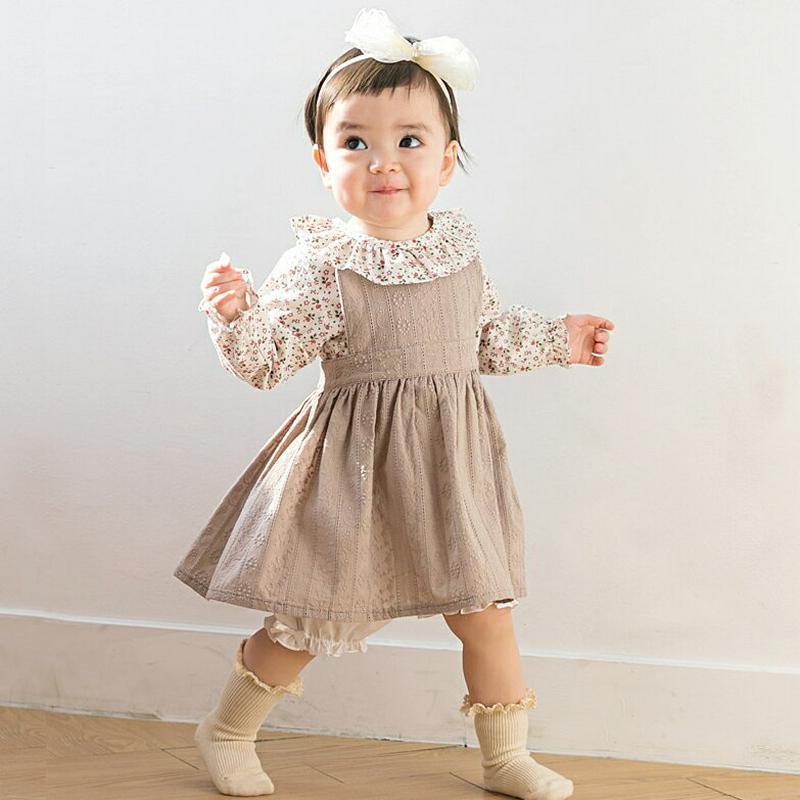 バックリボンフラワーレースワンピース・p001276 キッズ【0~2才】【ops】【ワンピース フラワー レース スリーブレス ミディワンピース リボン バックリボン エプロン かわいい 女の子 韓国 韓国子供服 子供 こども 子供服 こども服】【KIDS】