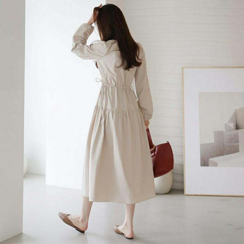 【全商品10%OFF】ドロストギャザーワンピース・全3色・t63745 レディース【ops】【韓国 ファッション ワンピース ロ