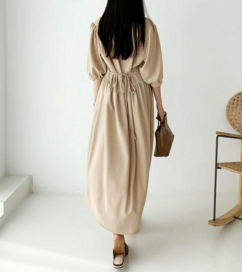 【全商品10%OFF】リボンカシュクールワンピース・全2色・b56730 レディース【ops】【韓国 ファッション ワンピース 