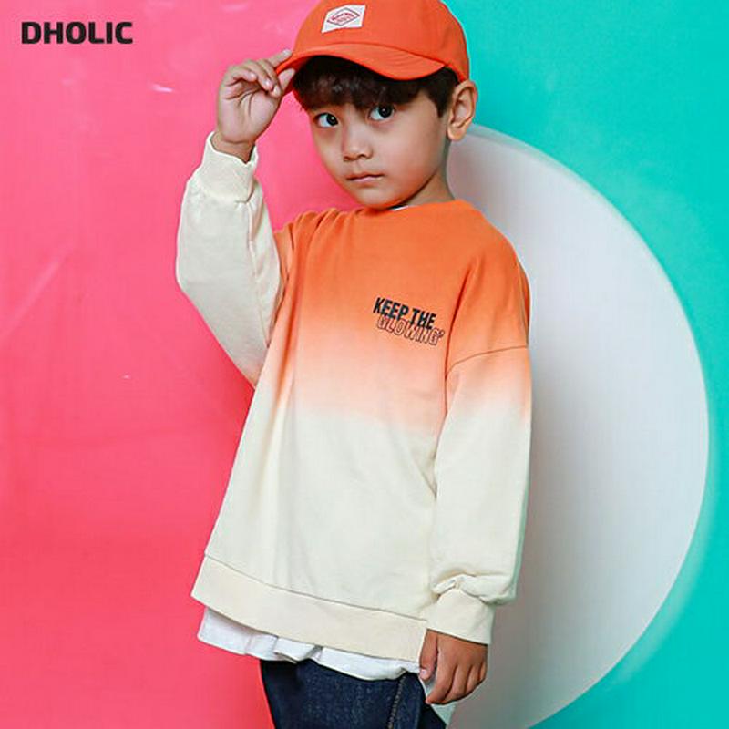 レタリンググラデスウェット・u05026 キッズ【3~8才】【tops】【トップス スウェット レタリング グラデ グラデーショ