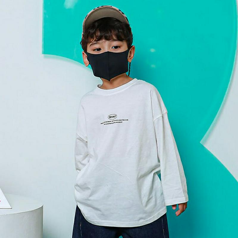 レタリングTシャツ・u05031 キッズ【3~8才】【tops】【トップス Tシャツ 長袖 ロングスリーブ レタリング ベーシッ