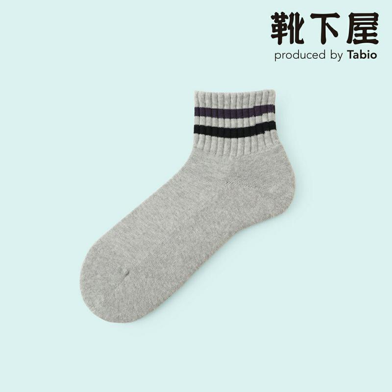 【全品送料無料～6/26 09:59迄】【あす楽】【公式 Mighty Soxer】メンズ パイル2本ラインショートソックス / 靴下屋 靴下 タビオ マイティソクサー くつ下 ショート メンズ 日本製